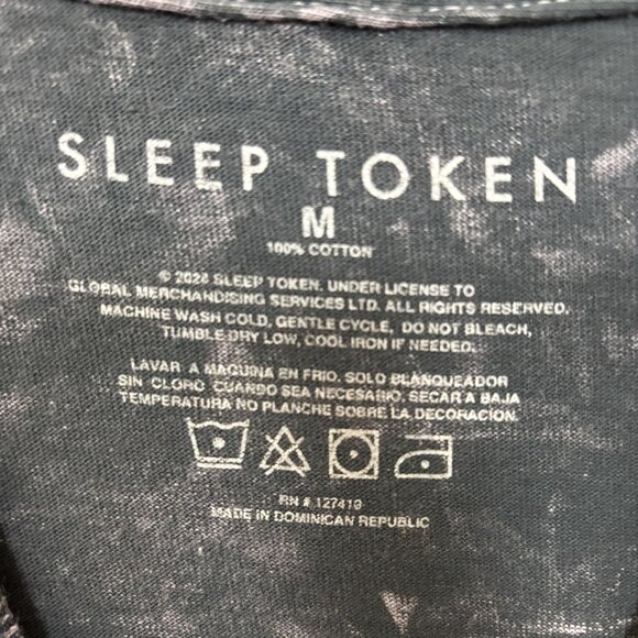 Sleep Token Take Me Back to Eden Aqua Regia Rock Band Mineral Wash T-Shirt Mediu - Picture 4 of 4